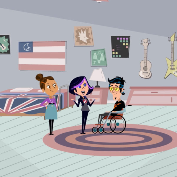Screenshot from the HCBS series of Lanterman and Friends image for social sharing