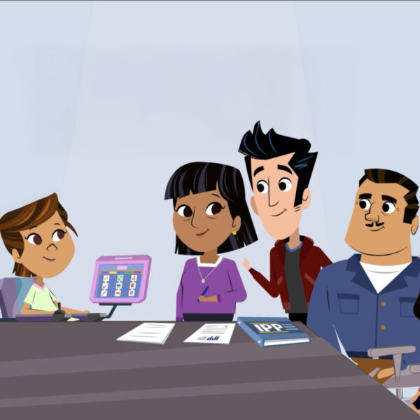 Screenshot from the IPP series for families of Lanterman and Friends image for social sharing