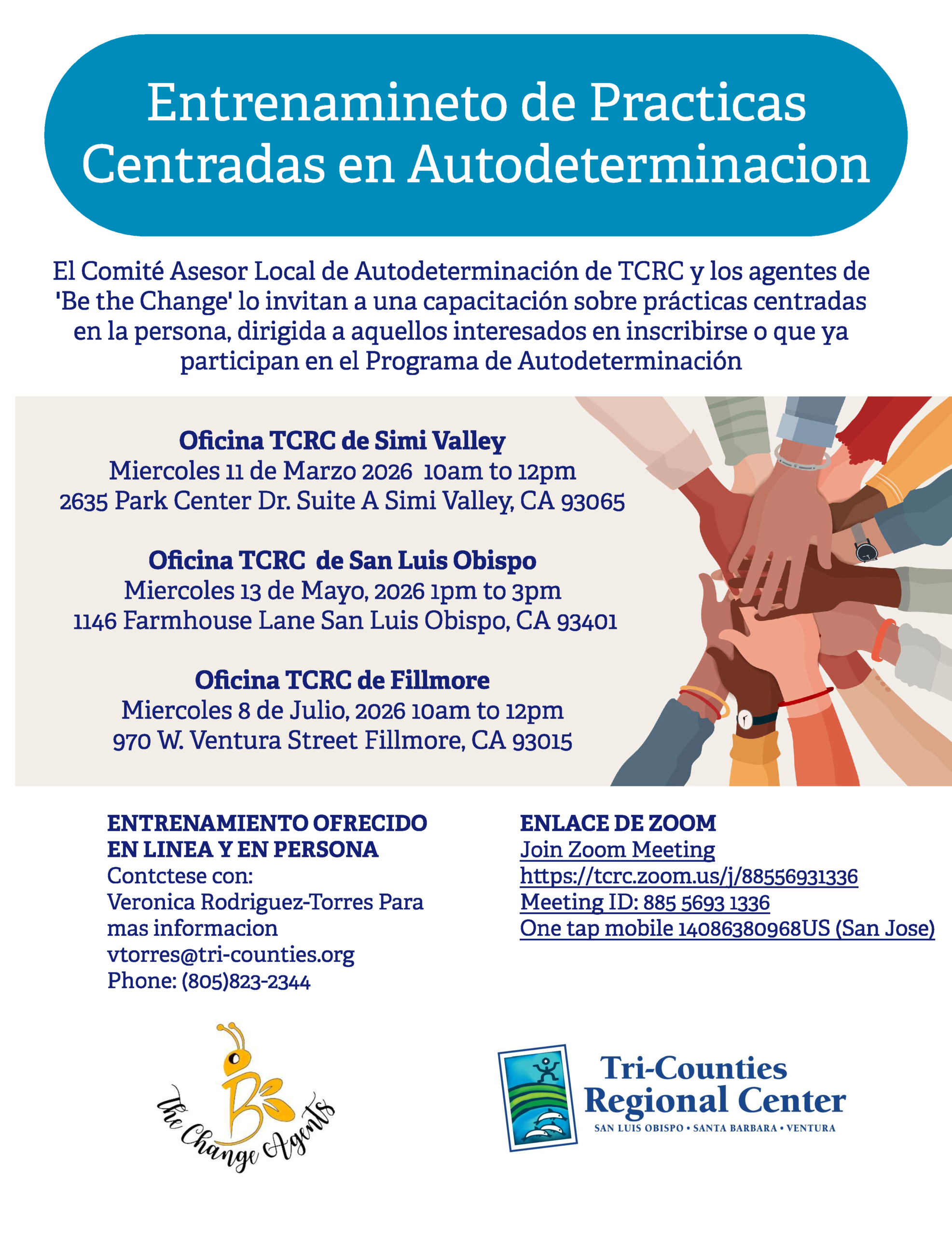 Entrenamiento de prácticas centradas en autodeterminación - folleto en Español