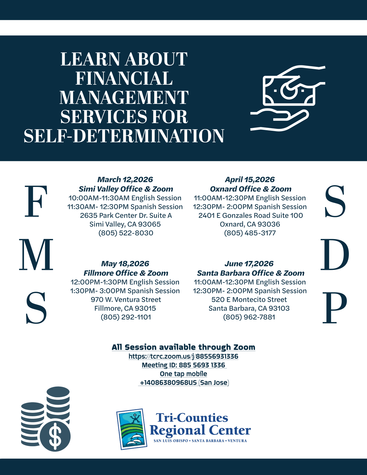 Financial Management Services for Self-Determination flyer (English)